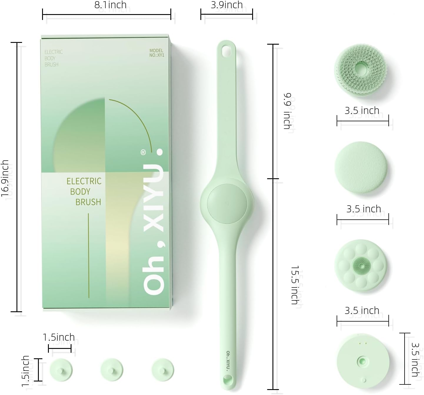 Brosse de bain électrique 5 en 1 AquaGlide