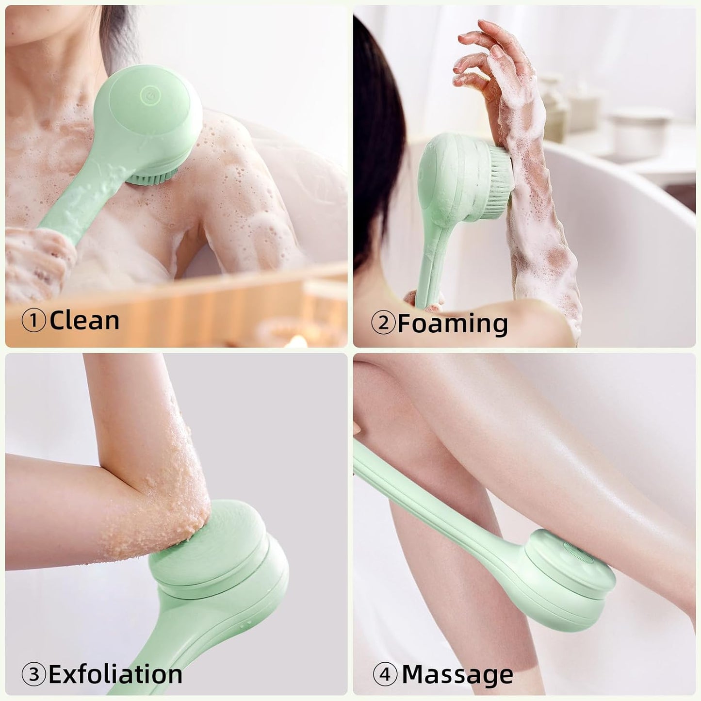 Brosse de bain électrique 5 en 1 AquaGlide